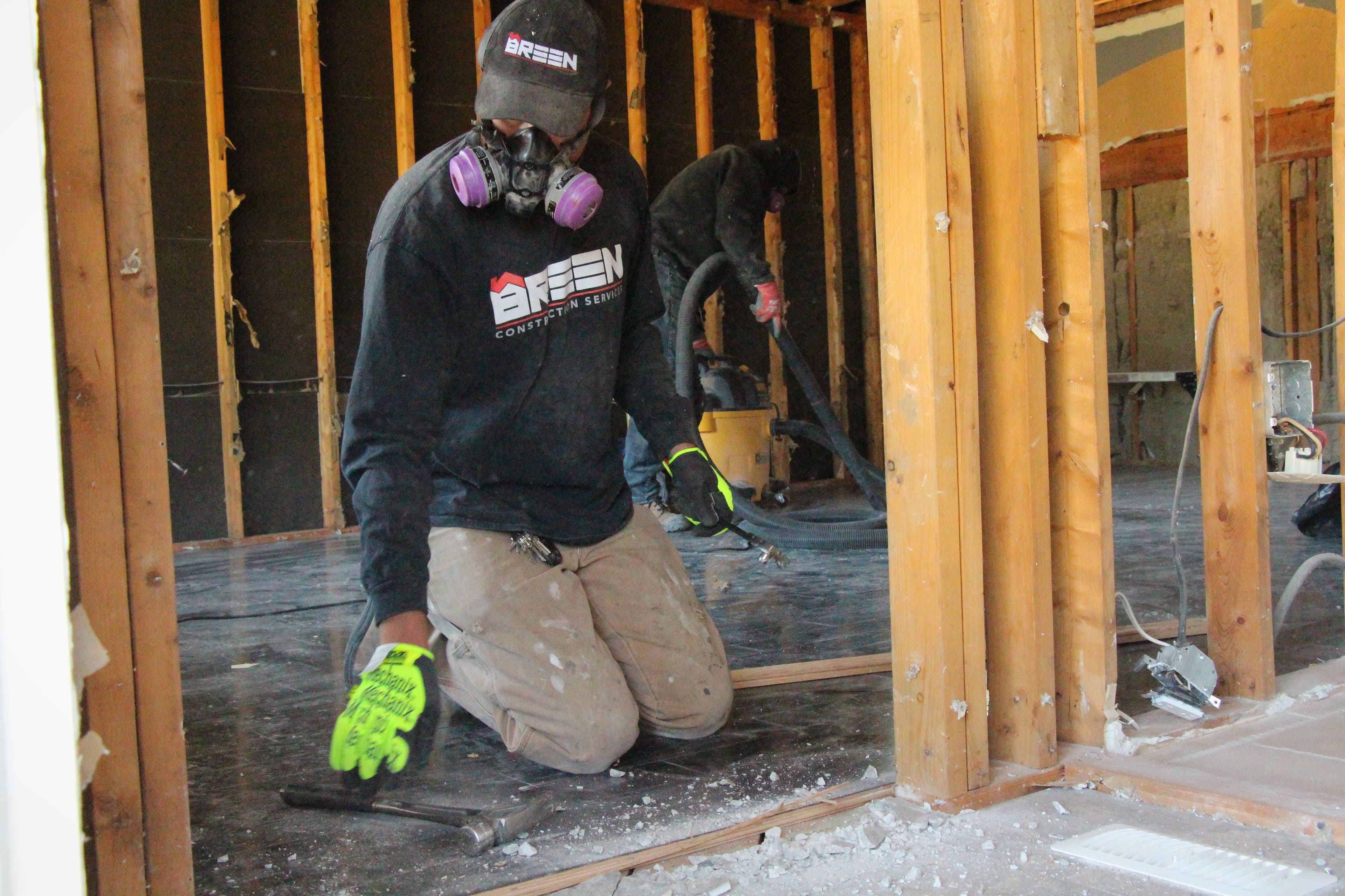 Breen & Steed construction team at work